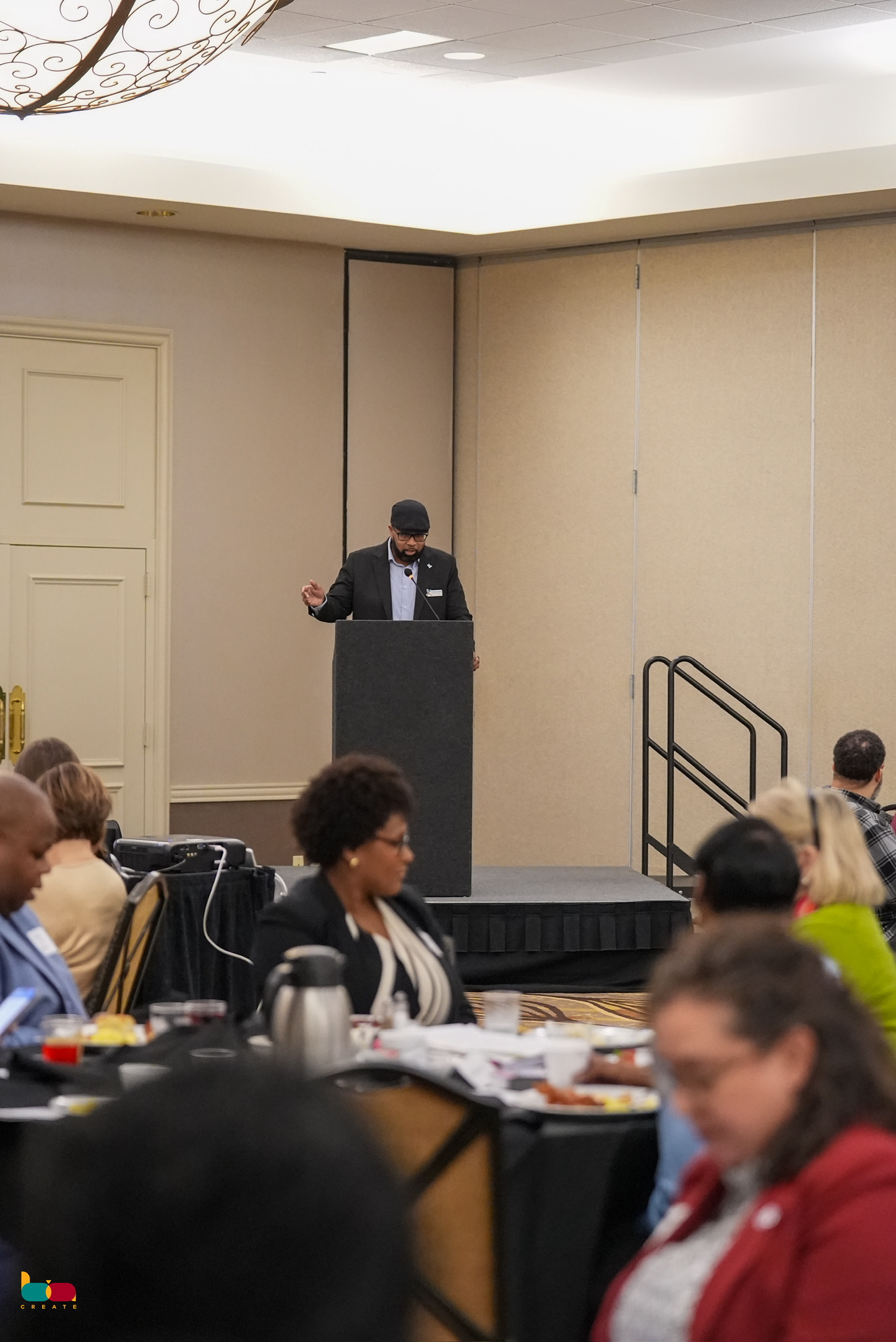 Brandon Smith speaking at an enterprise event